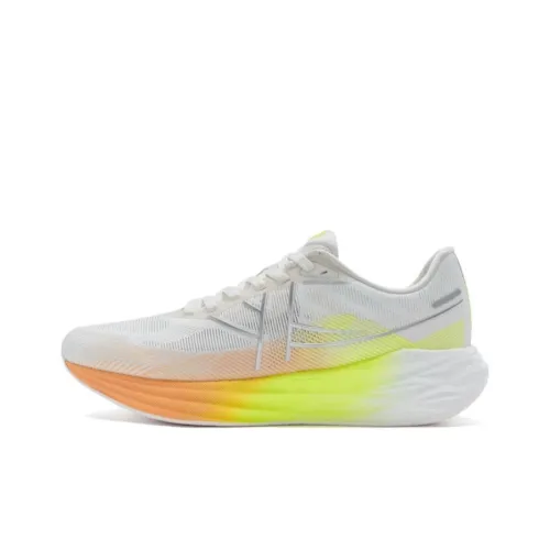 XTEP Speed 5,0 Slip-resistant Low Top Беговые кроссовки Женские Белые Желто-оранжевые