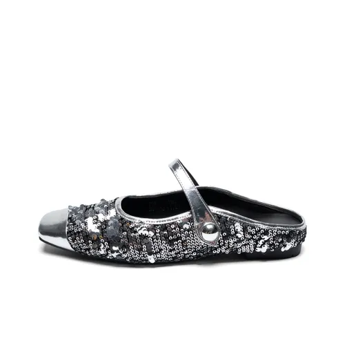 ZHR Вибрационные подошвы Блестки Домашние тапочки Женские