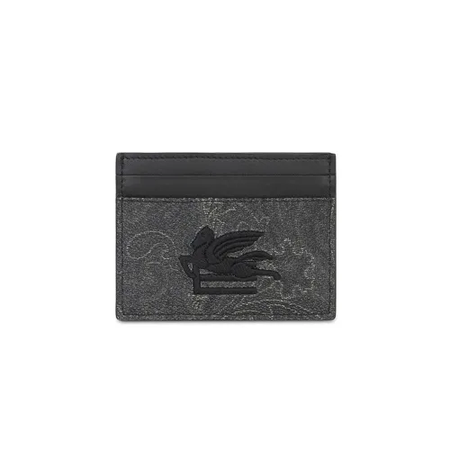 ETRO Телячья кожа с хлопковой смесью держатель для карт держатель для карт мужской черный