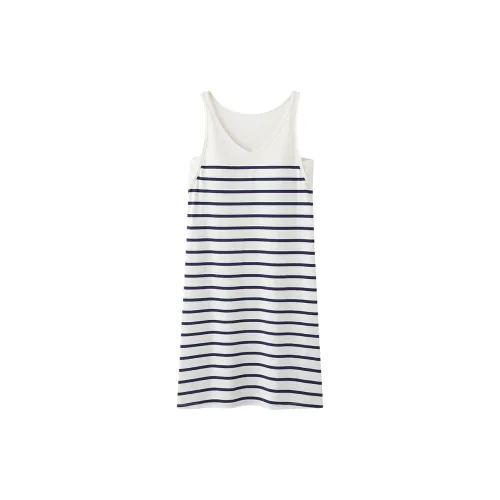 The Story Of The Flower Season Ночная сорочка Женская Черно-белые полосы