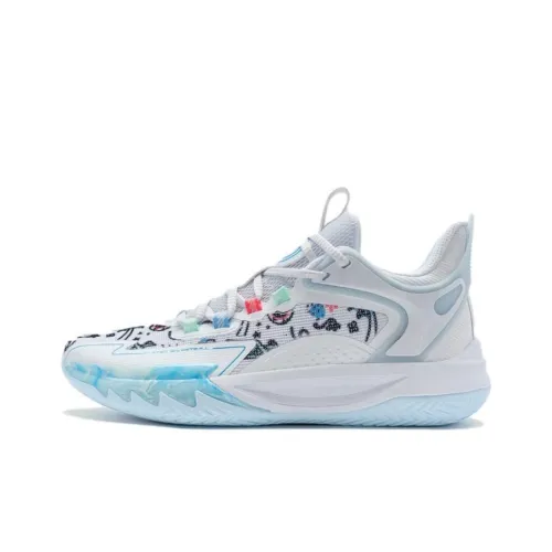 XTEP Баскетбольные кроссовки Low Top Новый Белый/Туманный Синий Мужской
