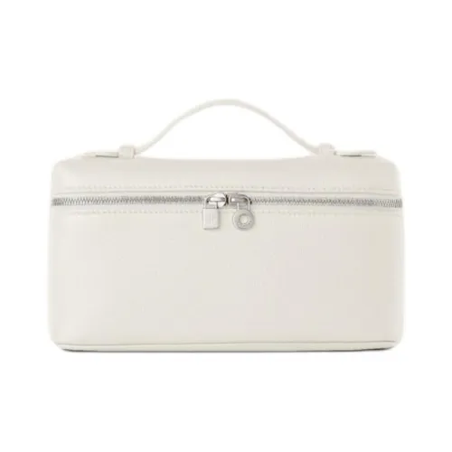 Loro Piana ExtraPocket с рельефной телячьей кожей одно плечо сумка унисекс цвет белый