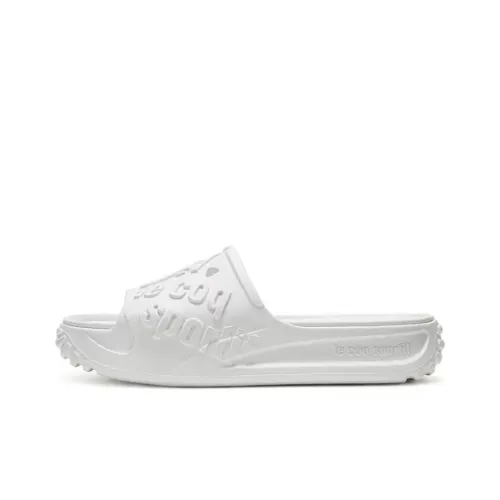 Le Coq Sportif Slip-resistant Slippers Unisex White Le Coq Sportif Противоскользящие шлепанцы унисекс белые