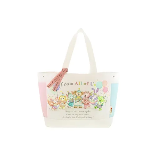 Disney Холст Плечевая сумка Женская Бежевая