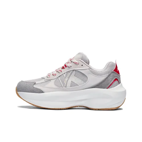 KAPPA Low-Top Cushioned Sneakers Солодово-коричневый/Вишнево-красный Унисекс