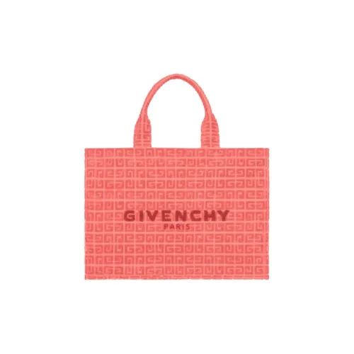 Givenchy Tote Сумка из хлопка Сумка для покупок Сумка среднего размера Женская Кораллово-розовая