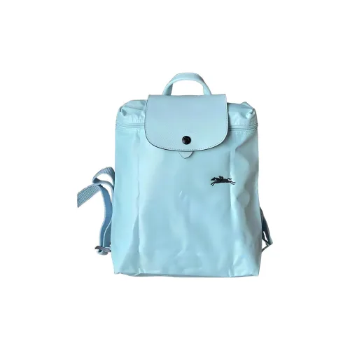 LONGCHAMP Полиамидный холст с кожей рюкзак мини женский пудрово-синий