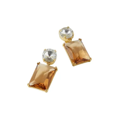 Roxanne Assoulin Стекло Латунь Кубический цирконий Титан Серьги Женские Желтый