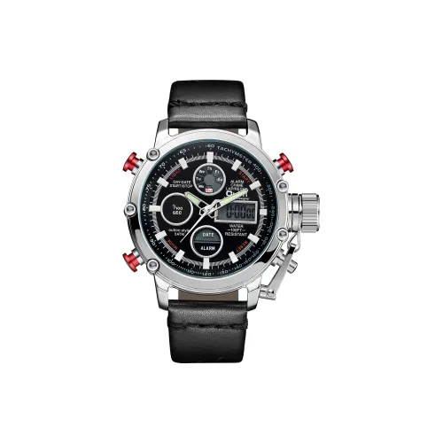 Oulm Электронные Механические Часы Мужские Черный Циферблат