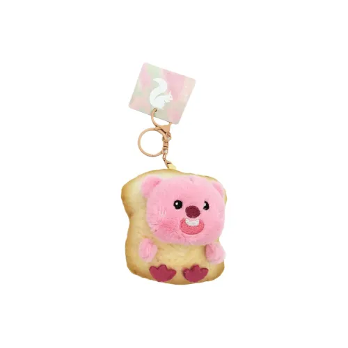Miega Loppy The Beaver Ruby Plush Pendant