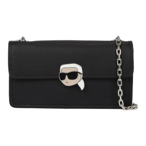 Karl Lagerfeld Сумка через плечо из коровьей кожи женская черная