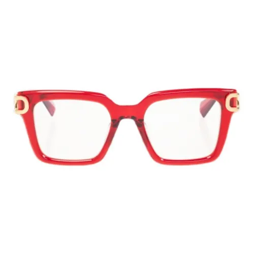 Valentino Ацетат Бабочка Оправы для очков Женские Красные