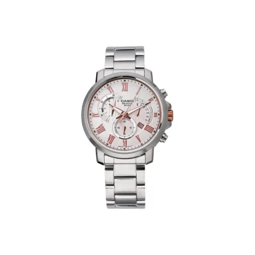 CASIO Кварцевый механизм нержавеющая сталь ремешок мужские часы белый циферблат