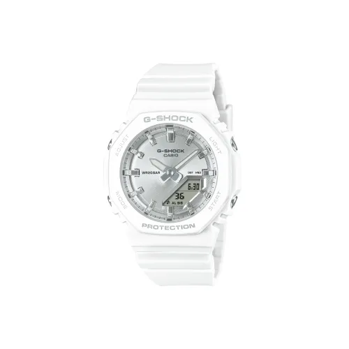 CASIO Кварцевый Movement Женские Часы Liquid Crystal/Analog Dual Display Series 46mm*40,2mm*11,2mm Серебряные