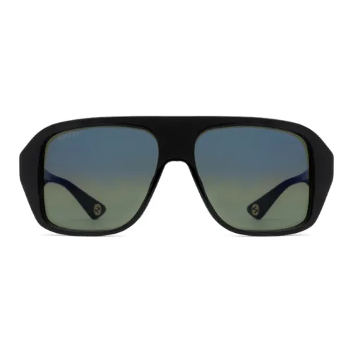 GUCCI Ацетат Нерегулярная форма Солнцезащитные очки Мужской Черный