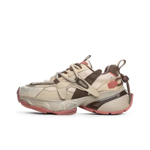 KAPPA Low-Top Тапочки Серый Хаки/Темный Шоколад Коричневый Женский