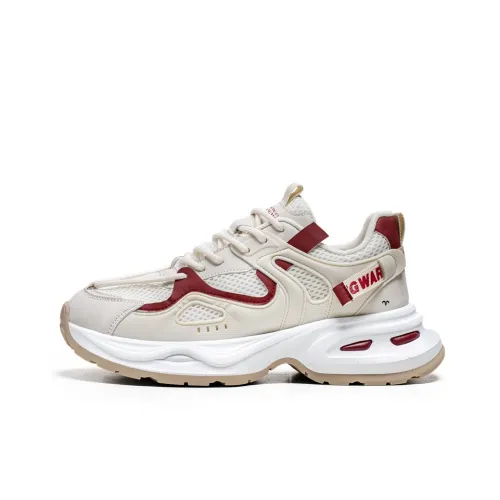 Grumpy Ram Дышащий Увеличение Высоты Низкий Топ Толстая Подошва Мужские Кроссовки