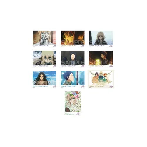 Xhdm Фиолетовый Evergarden Цветочный дизайн Mark Коллекция Фирменные товары Polaroid Слепой розыгрыш Физические карточки Фотокарточки