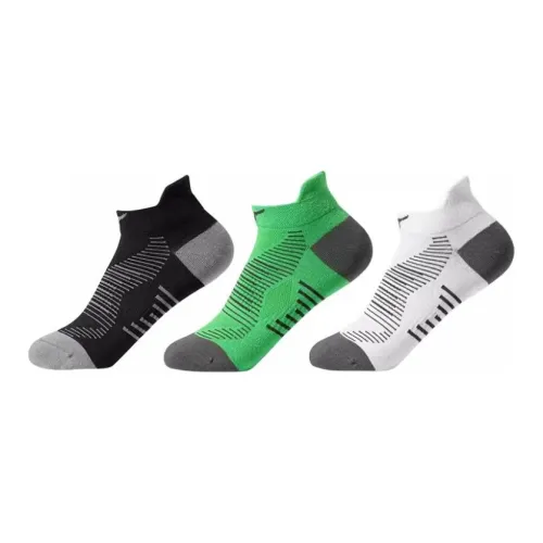 Mizuno Performance Series 3 шт Черный+Зеленый+Белый Унисекс Носки