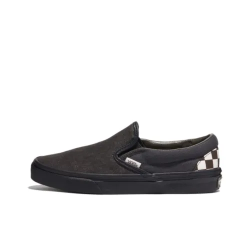 VAINL ARCHIVE x Vans Slip On Аbrasion Resistant Низкие Кроссовки для скейтбординга Унисекс Черные