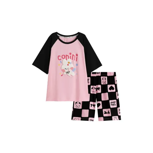 FENTENG x LINE FRIENDS Пижамный комплект женский конфетно-розовый