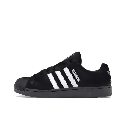 Adidas Originals Ultrastar Амортизация Износостойкие Низкие Кроссовки для Скейтбординга Унисекс Черные