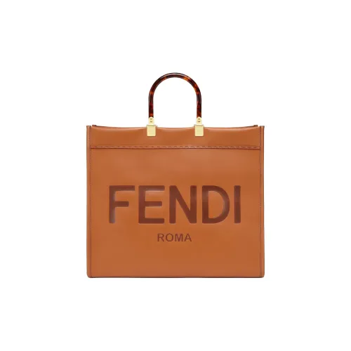 FENDI Sunshine SmallСумка Из Телячьей Кожи Коричневого Цвета