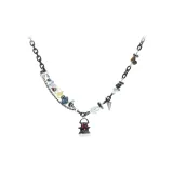 Яркое маленькое ожерелье с призраком [черный]