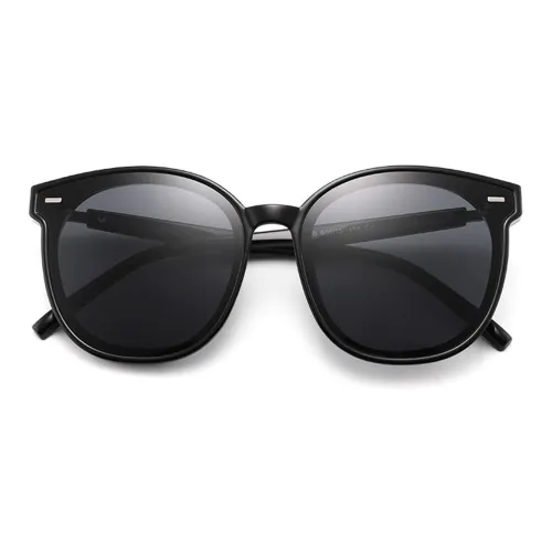 ZERSER TR Памятный пластик Круглые Солнцезащитные очки Женские Черный Розовый Черепаховый