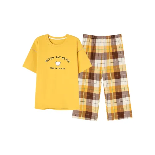 CAIHENGTONG Пижамный комплект женский лимонный