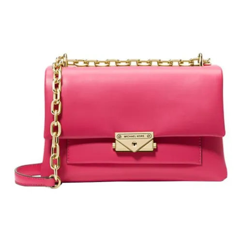 MICHAEL KORS Cece Полиуретан с хлопком и полиэстером сумка через плечо плечевая сумка средний размер женский электрическое свечение розовый