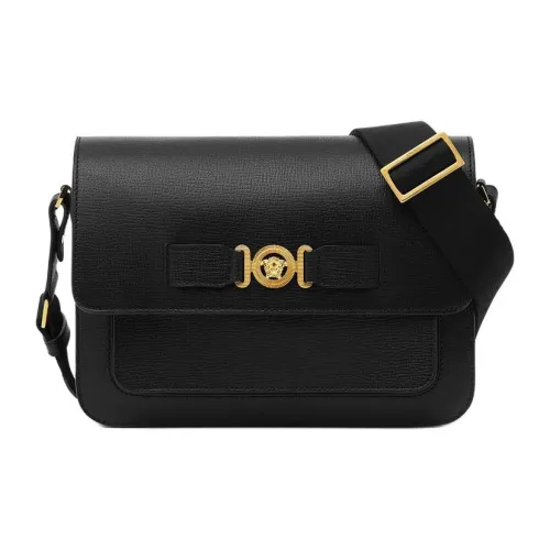 VERSACE MEDUSA BIGGIE серия Кожаная сумка из зернистой кожи сумка через плечо мужская