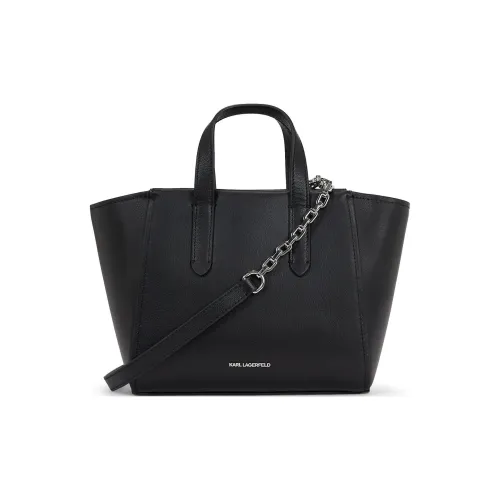 Karl Lagerfeld Коровья кожа Тоут Сумка Сумка для покупок Сумка Унисекс Черный
