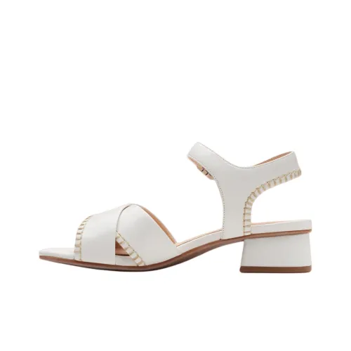 Clarks Serina 35 Крест one Ремень Сандалии 3,5см Женские Белые
