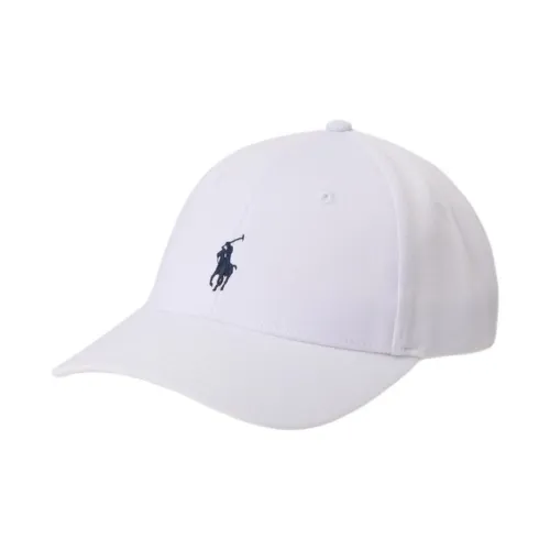 Полиэстеровые кепки Polo Ralph Lauren унисекс белые