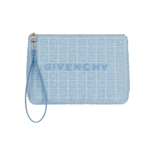 Givenchy Cotton Clutch Large Women's Sky Blue