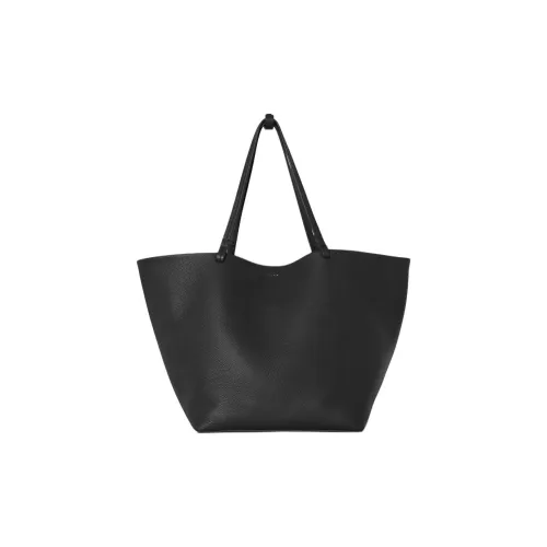 THE ROW Park Tote Grained Телячья кожа Тоут Сумка Сумка для покупок Сумка на плечо Сумка Экстра-большая Женская Черная