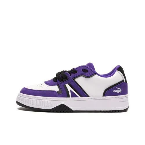LACOSTE L001 Low Топ Скейтборд Кроссовки Женские Белые Фиолетовые