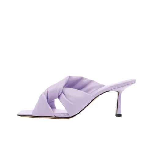 STUDIO AMELIA Слипоны 7 см Женские Светло-фиолетовые