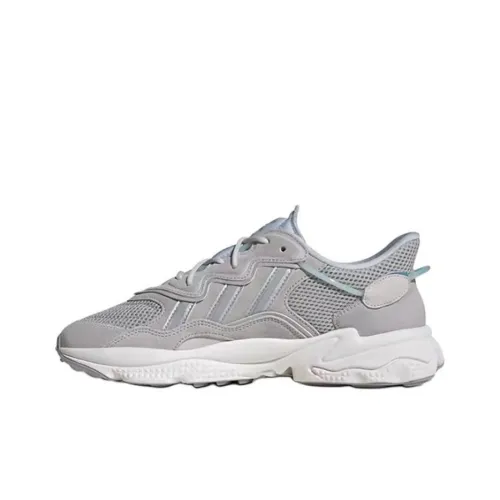 Adidas Originals Ozweego Амортизация Износостойкий Низкий Топ Толстая Подошва Кроссовки Унисекс Серый Белый