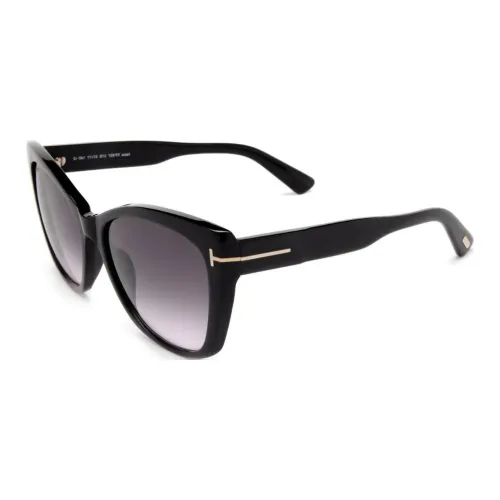 TOM FORD Ацетат Кошачий глаз Солнцезащитные очки Женские Черный