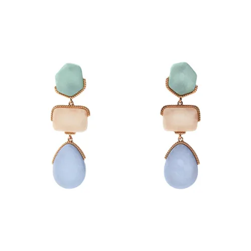 ZARA Каменные серьги женские многоцветные