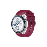 Изогнутый силиконовый ремешок [Бургундский]