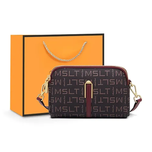 MashaLanti PVC Синтетическая кожа Сумка через плечо Стандартная Женская Бордовая