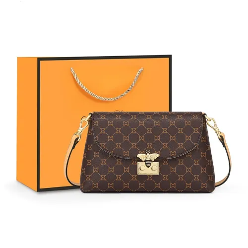 MashaLanti Сумки через плечо Темно-коричневый и Абрикосовый Женские