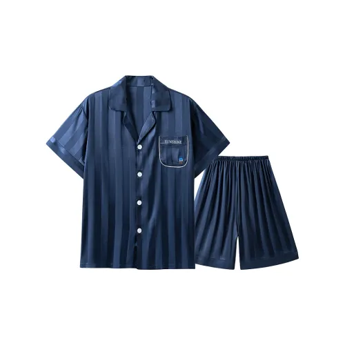 H YXIANG Пижамный комплект мужской темно-синий