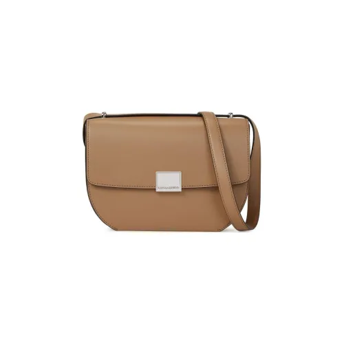 KARL LAGERFELD Телячья кожа Сумка через плечо Средняя Женская Бежевая