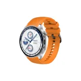 Ремешок для часов из силикона в форме дуги [Янтарно-желтый]