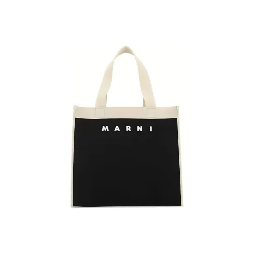 Marni Полиуретан Тоут Сумка Сумка для покупок Сумка Сумка через плечо Средняя Женская Черная