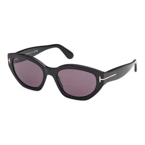 TOM FORD Ацетат Нерегулярная форма Солнцезащитные очки Женские Черный